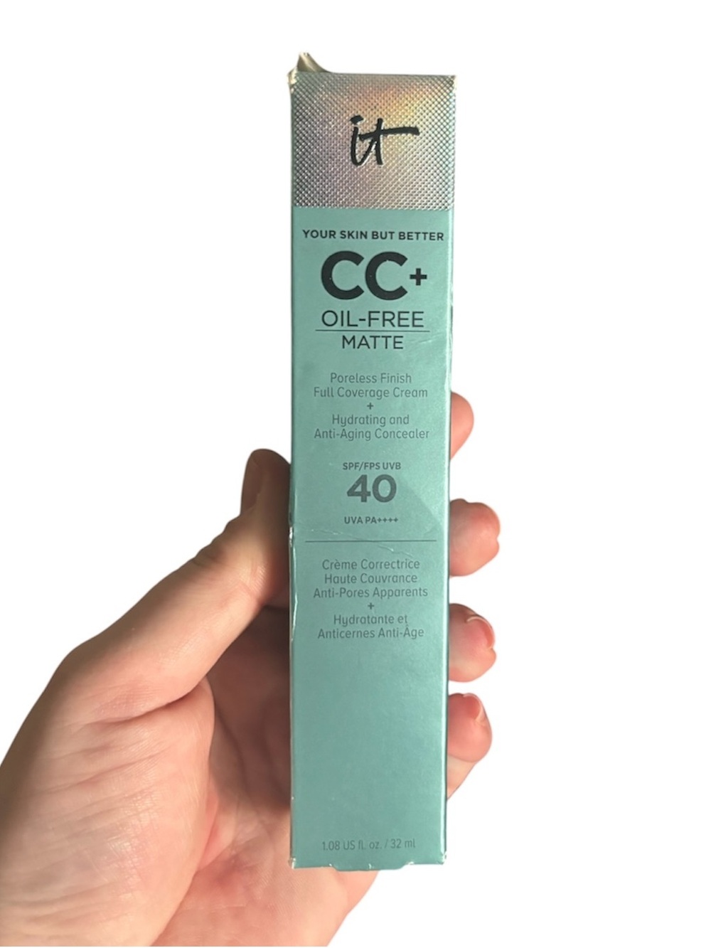 It Cosmetics CC+ Oil Free Matte Full Coverage Cream LIGHT NWB